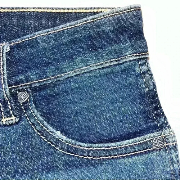 Kut Distressed Donna Fab Ab Ankle High Waist Stretch Zip Dark wash Jeans 4 - Picture 9 of 10